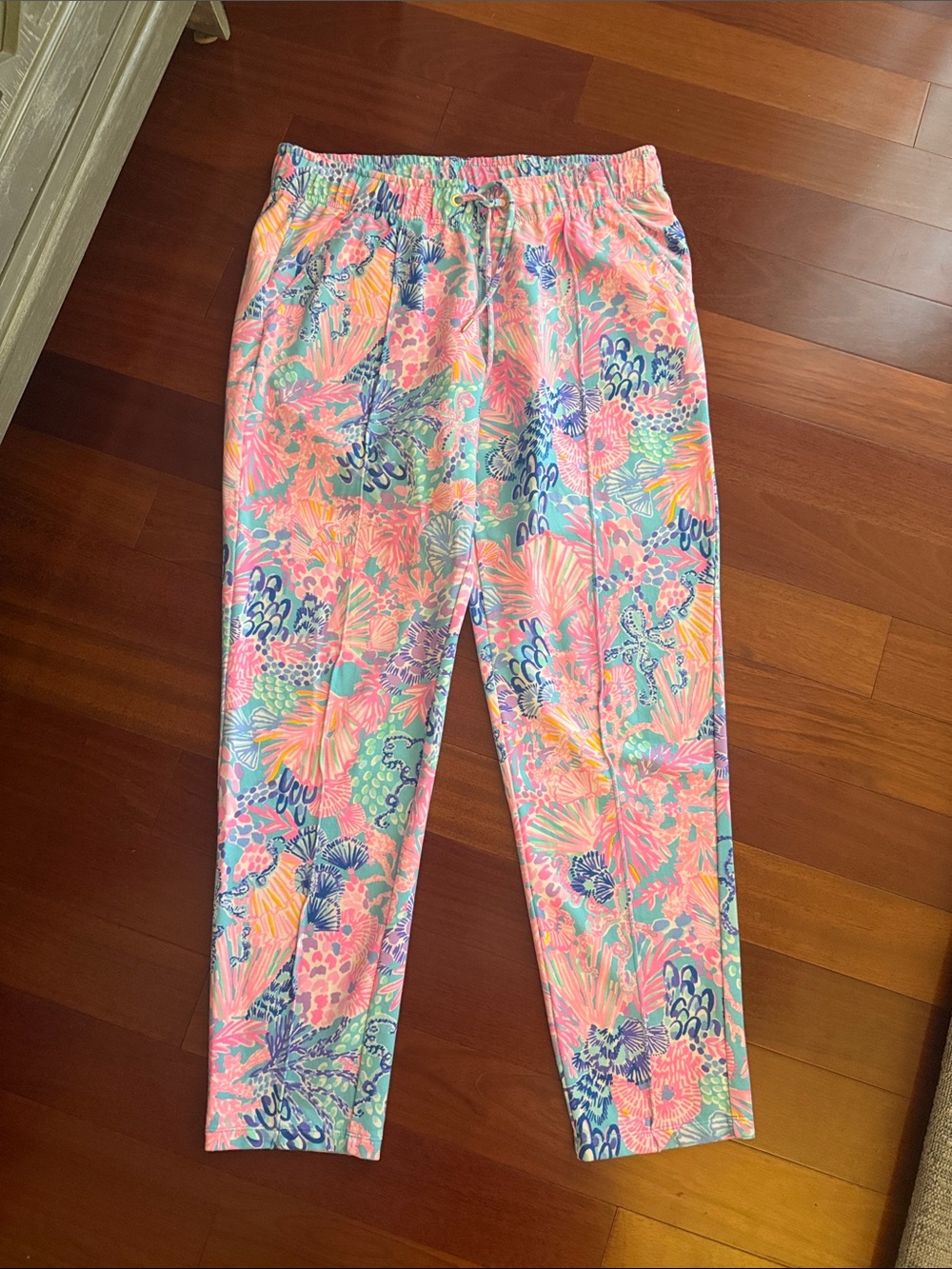 Lilly Pulitzer Multicolor Tropical Print Pull-On Pants